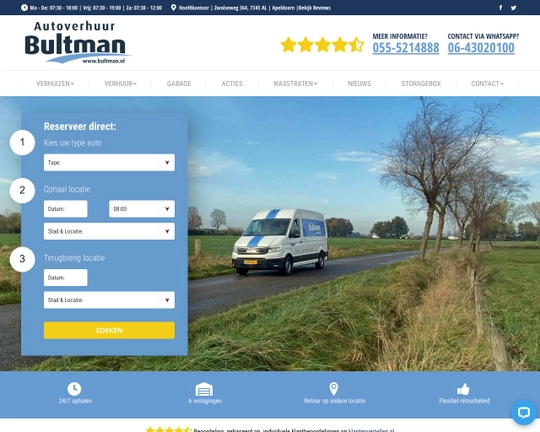 Bultman autoverhuur Apeldoorn Logo