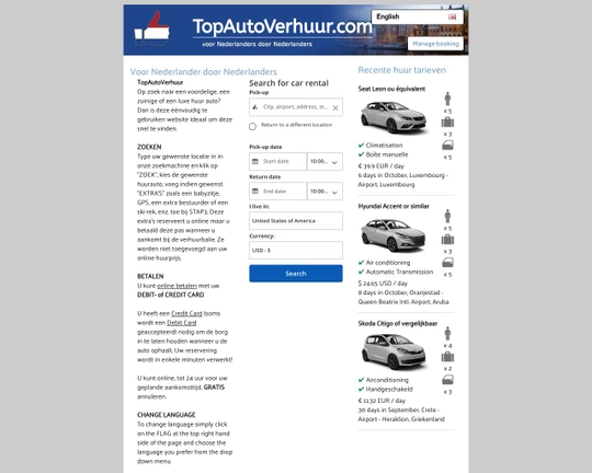 Top Autoverhuur